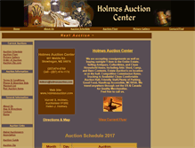 Tablet Screenshot of holmesauction.com